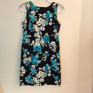 Teddi black floral print dress size 10P